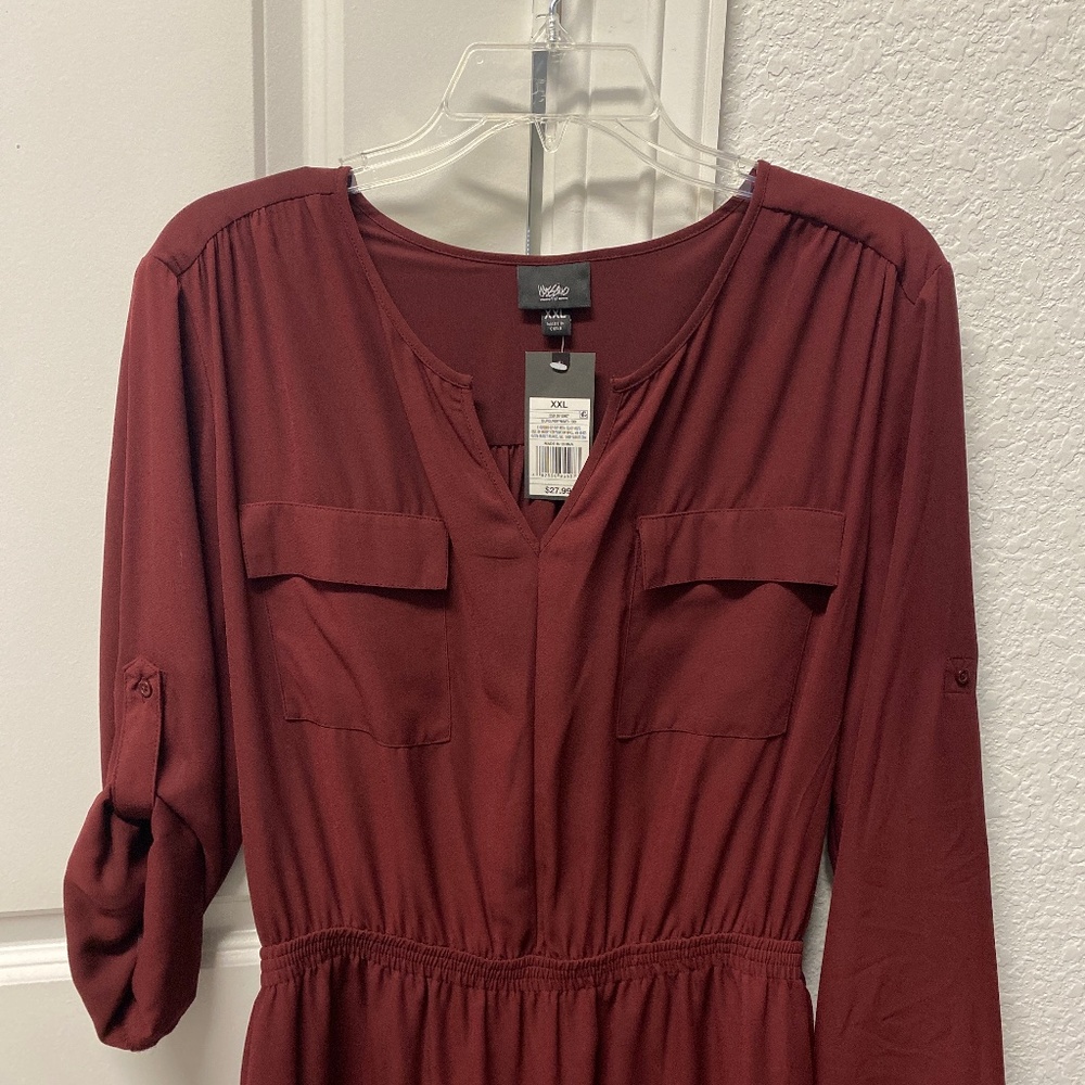 Burgundy Dress